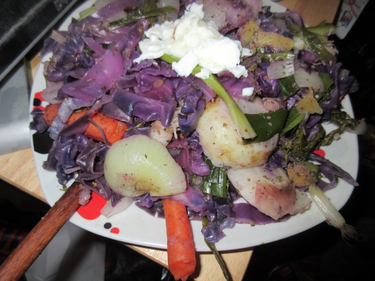 Red Cabbage, Turnip, Baby Brocolli Recipe- Nutritional Balancing Friendly