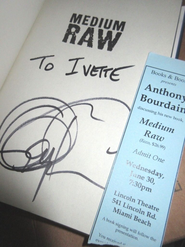 Anthony Bourdain Signed Books- Avoid buying fakes on ebay